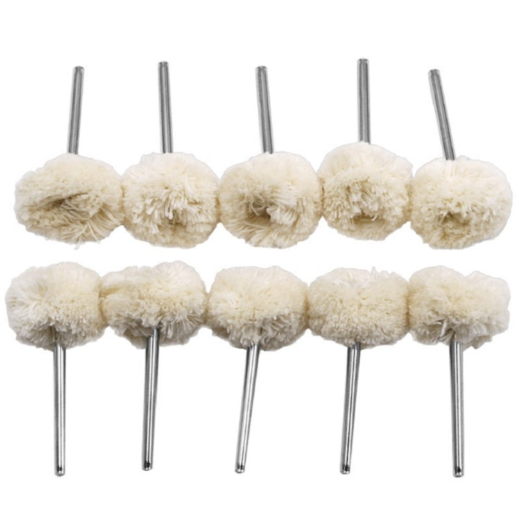 ELECTROPRIME 10 PCS/Set Wool Polishing Head Wool Polishing Wheel Electric Grinder Accessories