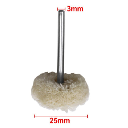 ELECTROPRIME 10 PCS/Set Wool Polishing Head Wool Polishing Wheel Electric Grinder Accessories