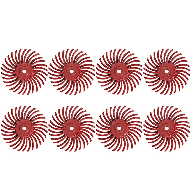ELECTROPRIME 8 PCS Ivory Fruit Polishing Head Bloody Lotus Wood Carving  Nuclear Carving Slit Grinding Head, Specification:220 Grit