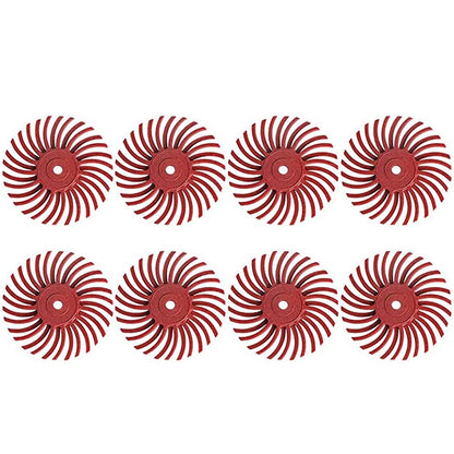 ELECTROPRIME 8 PCS Ivory Fruit Polishing Head Bloody Lotus Wood Carving  Nuclear Carving Slit Grinding Head, Specification:220 Grit