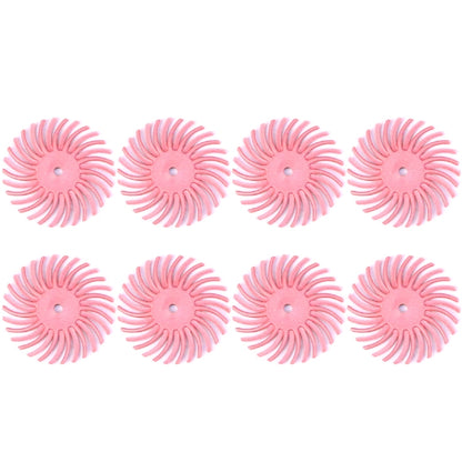 ELECTROPRIME 8 PCS Ivory Fruit Polishing Head Bloody Lotus Wood Carving  Nuclear Carving Slit Grinding Head, Specification:320 Grit