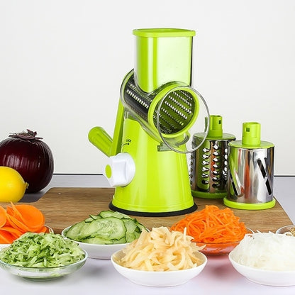 ELECTROPRIME Multifunctional Manual Fruit Vegetable Slicer Cutter Carrot Potato Cutting Machine Stainless steel Blade Salad Chopper, Random Color Delivery