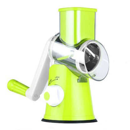ELECTROPRIME Multifunctional Manual Fruit Vegetable Slicer Cutter Carrot Potato Cutting Machine Stainless steel Blade Salad Chopper, Random Color Delivery