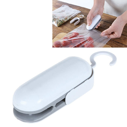 ELECTROPRIME Household Mini Heat Sealing Machine Package Sealer Clamps(Gray)