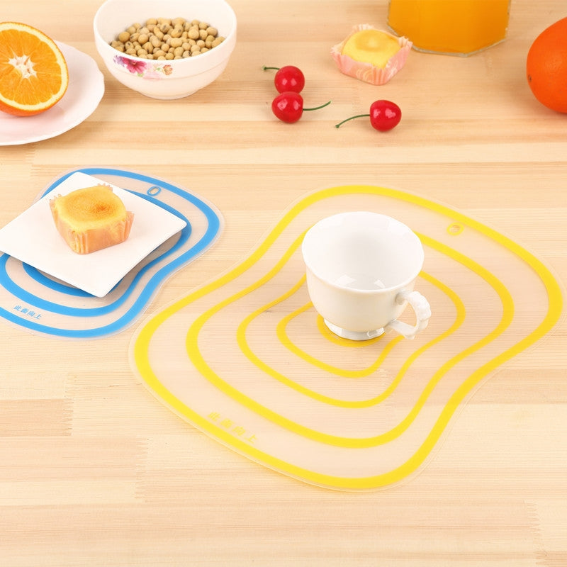 ELECTROPRIME 6 PCS Kitchen Chopping Blocks Flexible Transparent PP Cutting Boards M(30.5x23.5cm)(Yellow)