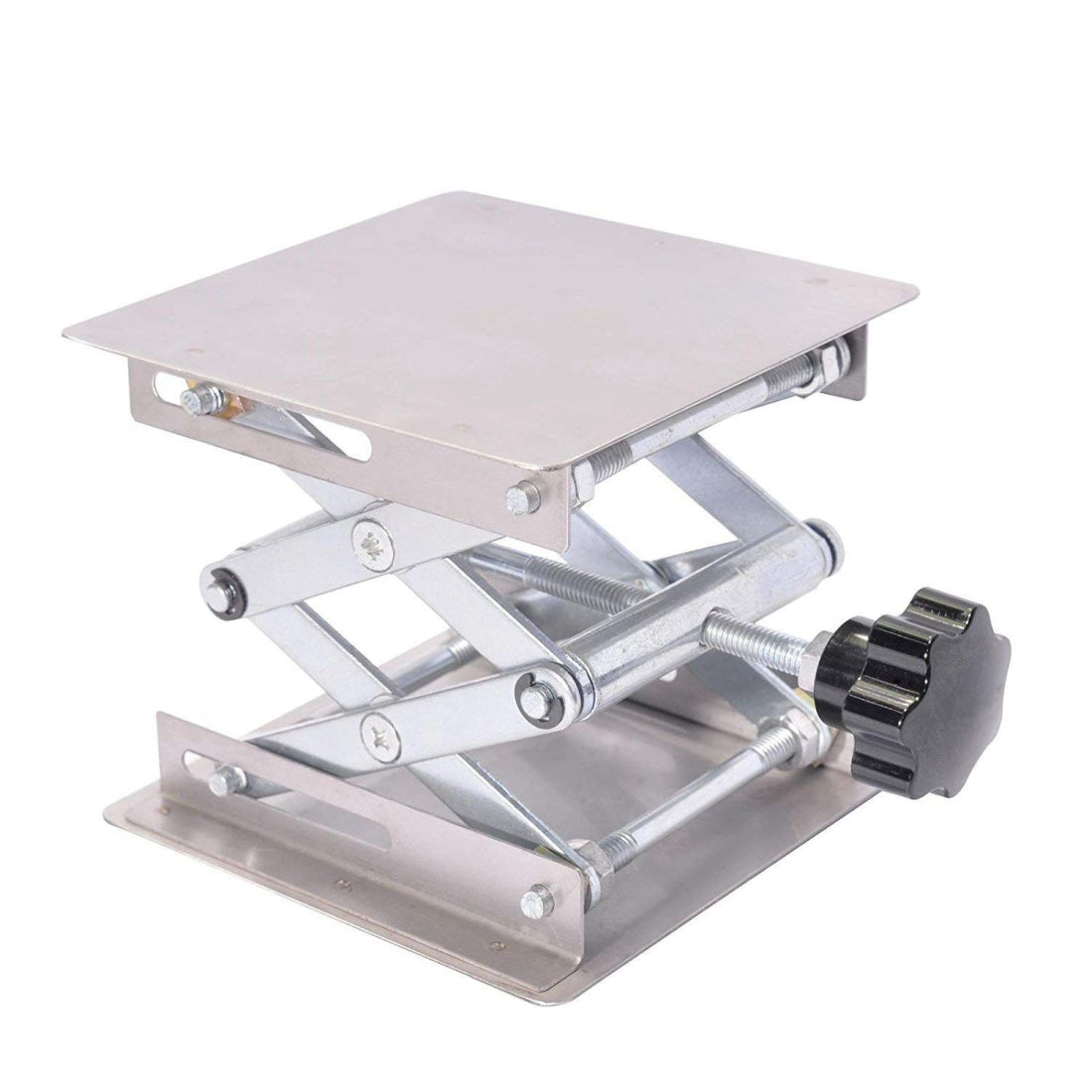 ELECTROPRIME 100x100mm Laboratory Manual Stainless Steel Lifting Platform Small Lifting Platform