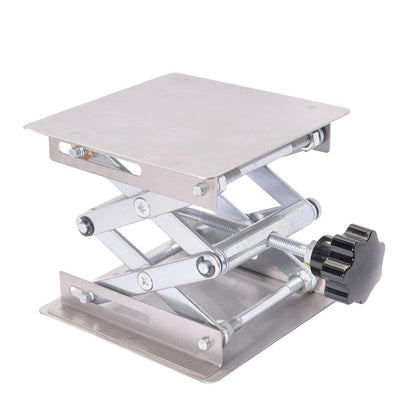 ELECTROPRIME 100x100mm Laboratory Manual Stainless Steel Lifting Platform Small Lifting Platform