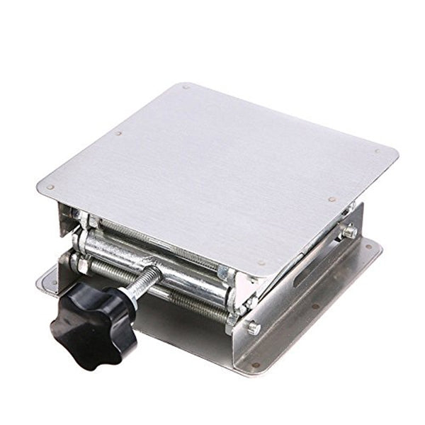 ELECTROPRIME 100x100mm Laboratory Manual Stainless Steel Lifting Platform Small Lifting Platform