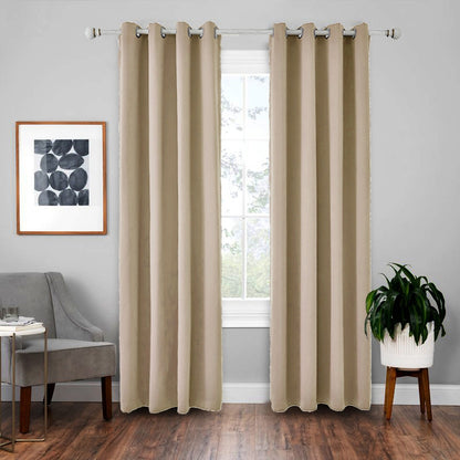 ELECTROPRIME High-precision Curtain Shade Cloth Insulation Solid Curtain, Size: 42x63 Inch?107x160CM?(Complexion)