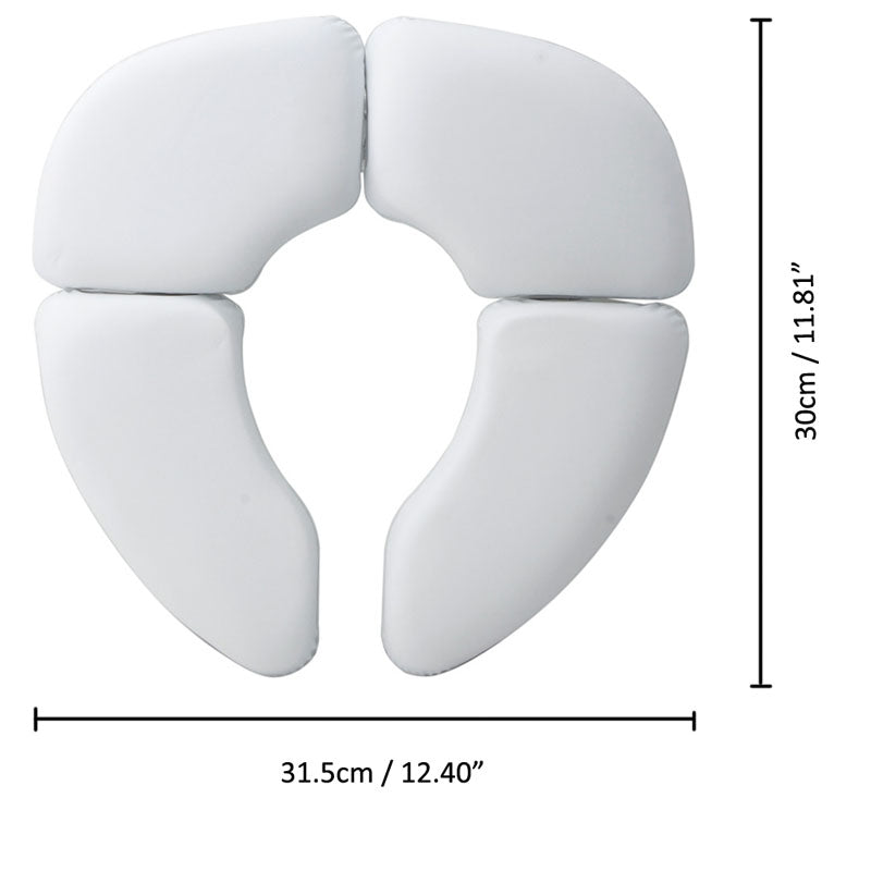 ELECTROPRIME Soft Skin-Friendly Children Folding Potty Seat Cover Baby Travel Folding Padded Toilet Seat Toilet Training