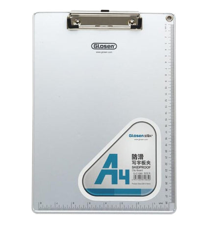 ELECTROPRIME A4 Aluminum Clipboard Writing Pad Folder School Office Stationery Supplies, Size: 31.5x22.5cm