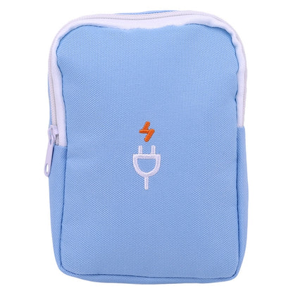 ELECTROPRIME Portable Multi-function Travel Pouch Cable Power Bank Package Case(Blue)