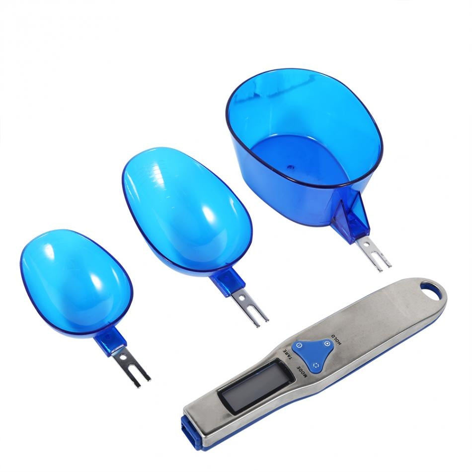 ELECTROPRIME Digital Spoon Scale LCD Display Bulk Food Digital Measuring Tool Scale Range: 500/0.1g, Scoops Amout:3 PCS