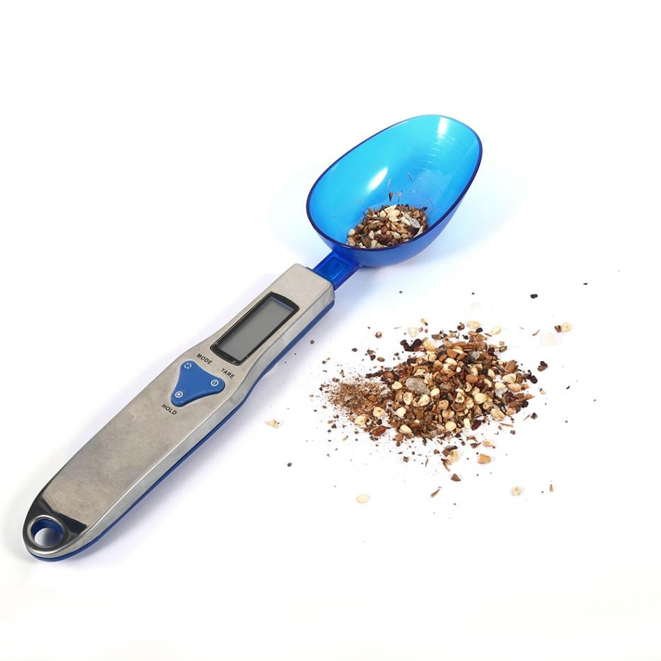 ELECTROPRIME Digital Spoon Scale LCD Display Bulk Food Digital Measuring Tool Scale Range: 500/0.1g, Scoops Amout:3 PCS