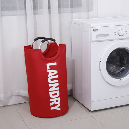 ELECTROPRIME Portable Waterproof Hamper Dirty Clothes Large Collapsible Washing Laundry Basket Bag(Red)