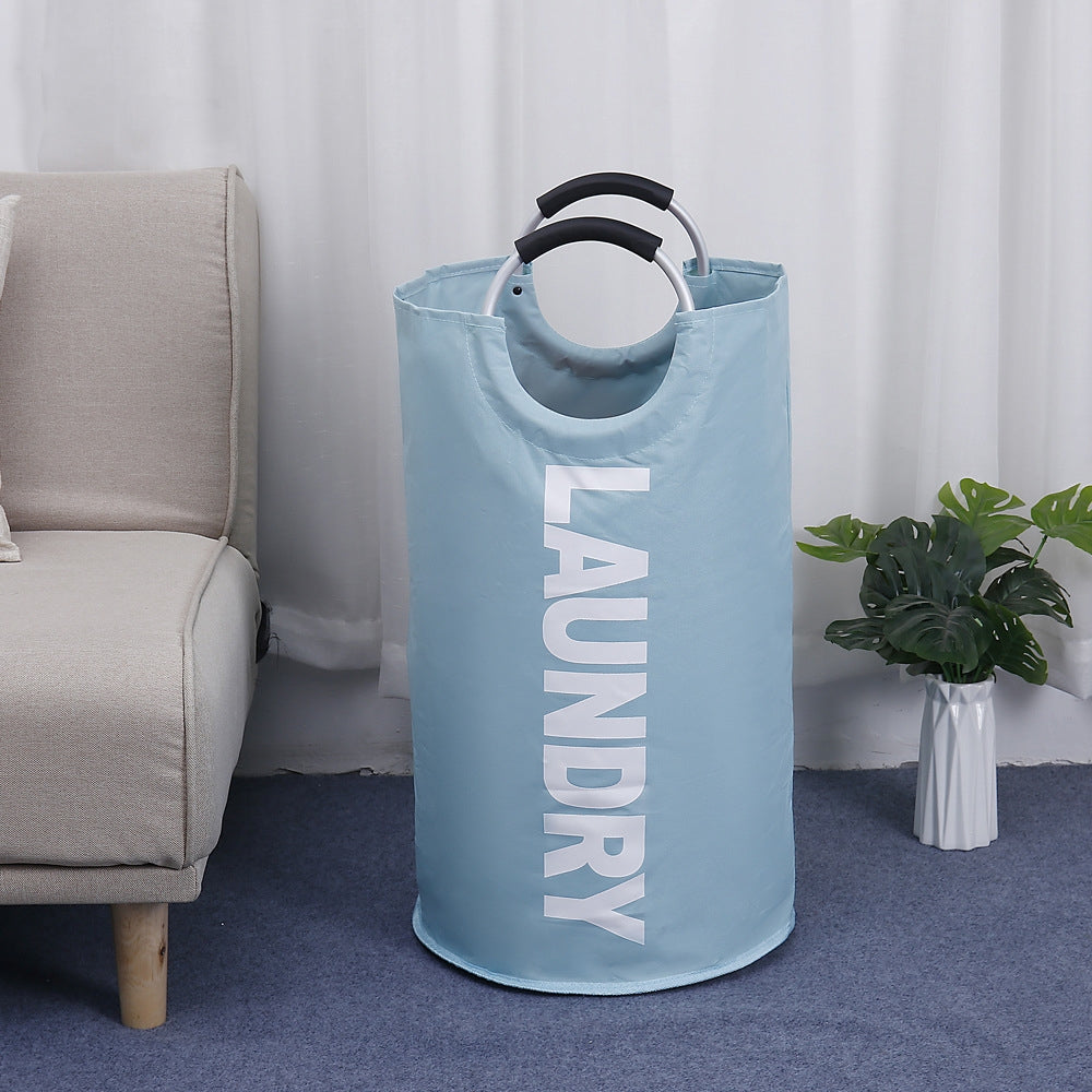 ELECTROPRIME Portable Waterproof Hamper Dirty Clothes Large Collapsible Washing Laundry Basket Bag(Light Blue)