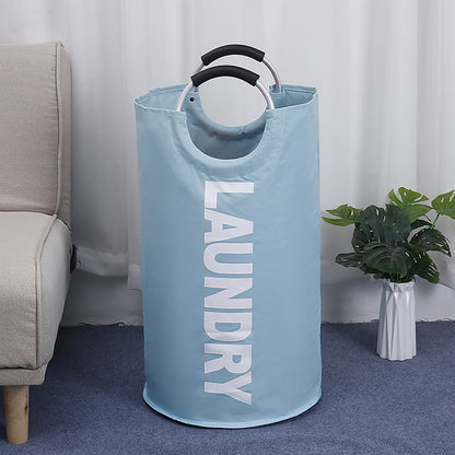 ELECTROPRIME Portable Waterproof Hamper Dirty Clothes Large Collapsible Washing Laundry Basket Bag(Light Blue)