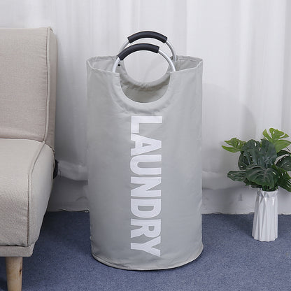 ELECTROPRIME Portable Waterproof Hamper Dirty Clothes Large Collapsible Washing Laundry Basket Bag(Light Grey)