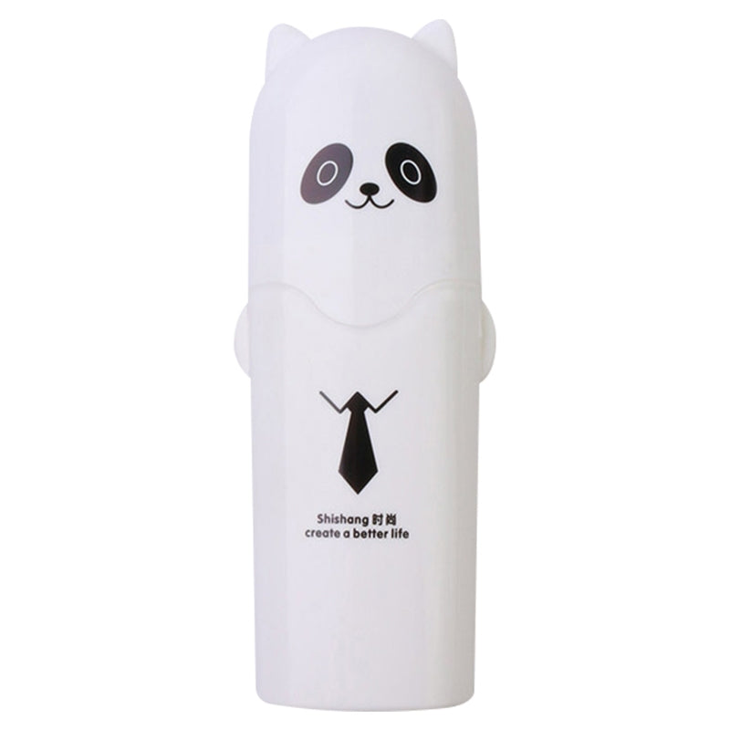 ELECTROPRIME Outdoor Travel Camping Towel Toothbrush Toothpaste Multi Cap Storage Case(white panda)