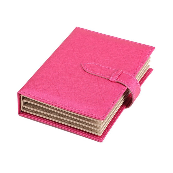 ELECTROPRIME Portable PU Leather Storage Box Necklace Jewelry Display Box Organizer(Rose Red)