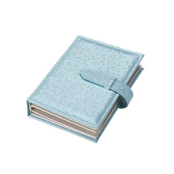 ELECTROPRIME Portable PU Leather Storage Box Necklace Jewelry Display Box Organizer(Blue)
