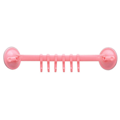 ELECTROPRIME Kitchen Bathroom Wall Powerful Sucker Towel Hook Creative Wall Hanging Hook(Pink)