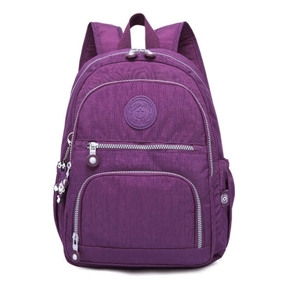 ELECTROPRIME Backpacks School Backpack for Teenage Girls Female Laptop Bagpack Travel Bag, Size:27X13X37cm(T1368 Purple)