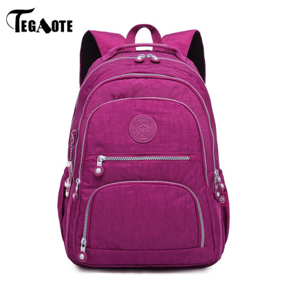 ELECTROPRIME Backpacks School Backpack for Teenage Girls Female Laptop Bagpack Travel Bag, Size:31X14X42cm(T0989 Gray)
