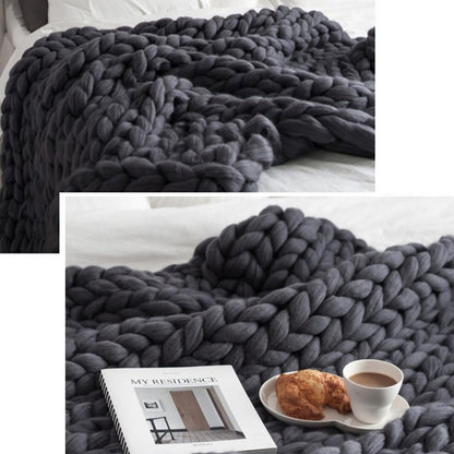 ELECTROPRIME Fashion Handmade Polyester Blanket, Size:80X100cm(Grey)