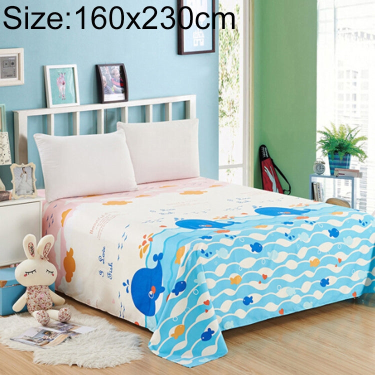 ELECTROPRIME Student Dormitory Double Single Grinding Skin-Friendly Multi-Size Multi-Function Sheet, Size:160X230cm(Ocean Elf)