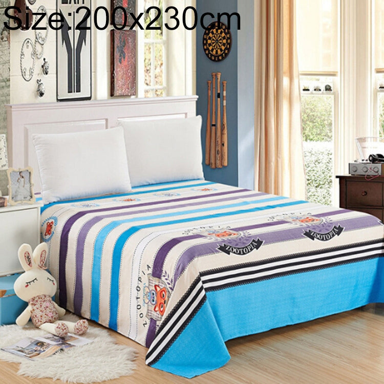 ELECTROPRIME Student Dormitory Double Single Grinding Skin-Friendly Multi-Size Multi-Function Sheet, Size:200X230cm(Crazy Animal)
