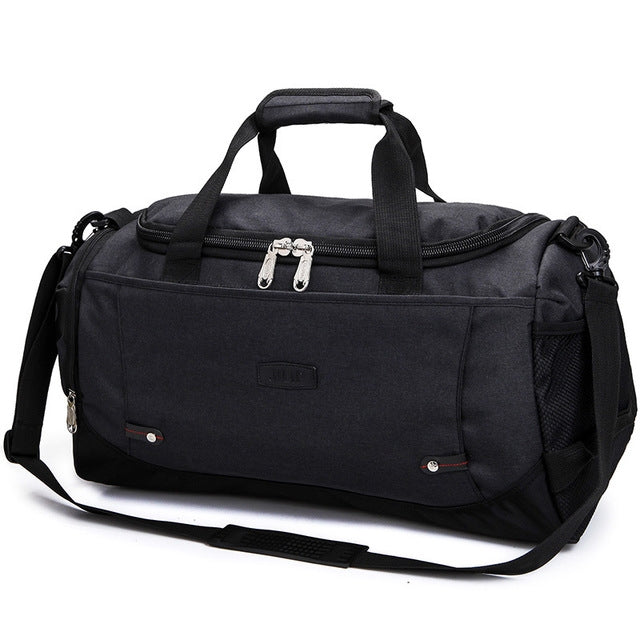 ELECTROPRIME Mens / Ladies Large Capacity Travel Bags Portable Multifunctional Handbag(Black)