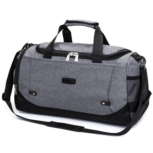 ELECTROPRIME Mens / Ladies Large Capacity Travel Bags Portable Multifunctional Handbag(Gray)
