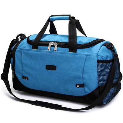 ELECTROPRIME Mens / Ladies Large Capacity Travel Bags Portable Multifunctional Handbag(Sky blue)