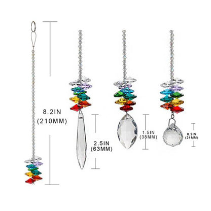 ELECTROPRIME Crystal Pendant DIY Pendant Home Decoration Wedding Decoration Bead Curtain Car Decoration(20# Lighting Ball Pendant)