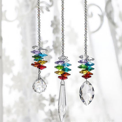 ELECTROPRIME Crystal Pendant DIY Pendant Home Decoration Wedding Decoration Bead Curtain Car Decoration(Horse Eye Pendant)