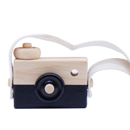 ELECTROPRIME Children Wooden Camera Photography Props Creative Hand Made Toys Photo Props Decorative Ornaments(Black)