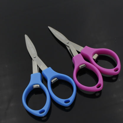 ELECTROPRIME Stainless Steel Foldable Mini Scissors Tool(Random Color Delivery)