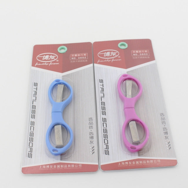 ELECTROPRIME Stainless Steel Foldable Mini Scissors Tool(Random Color Delivery)