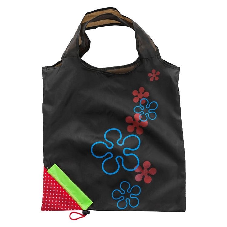 ELECTROPRIME Creative Strawberry Shopping Reusable Folding Reusable Grocery Shopping Bag(Black)