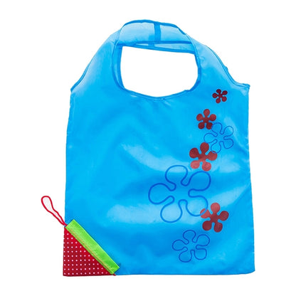 ELECTROPRIME Creative Strawberry Shopping Reusable Folding Reusable Grocery Shopping Bag(Blue)