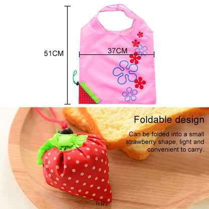 ELECTROPRIME Creative Strawberry Shopping Reusable Folding Reusable Grocery Shopping Bag(Orange)