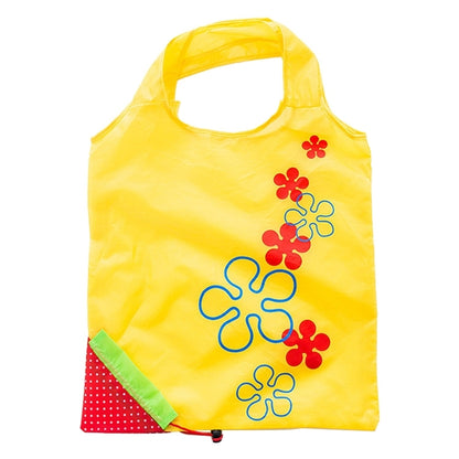 ELECTROPRIME Creative Strawberry Shopping Reusable Folding Reusable Grocery Shopping Bag(Yellow)