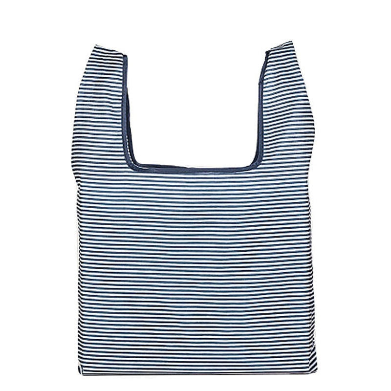 ELECTROPRIME Printing Foldable Shopping Bag Large-Capacity Storage Bags (Blue White)