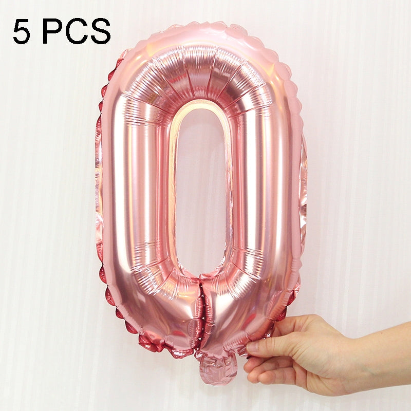 ELECTROPRIME 5 PCS 16 Inch Number Foil Balloons Happy Birthday Party Wedding Balloons