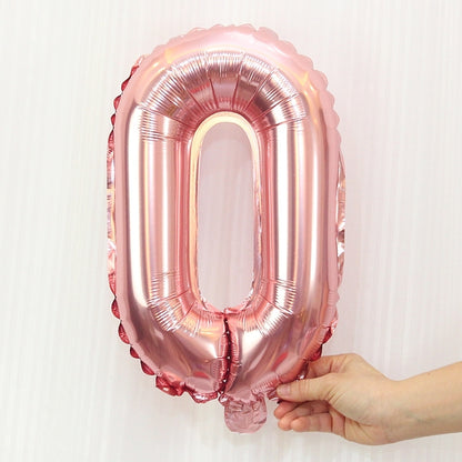 ELECTROPRIME 5 PCS 16 Inch Number Foil Balloons Happy Birthday Party Wedding Balloons