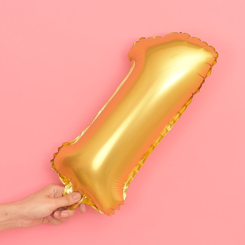 ELECTROPRIME 5 PCS 16 Inch Number Foil Balloons Happy Birthday Party Wedding Balloons