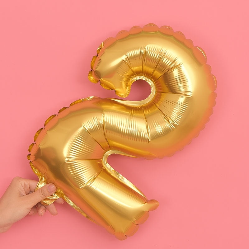 ELECTROPRIME 5 PCS 16 Inch Number Foil Balloons Happy Birthday Party Wedding Balloons