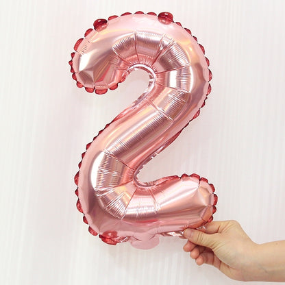 ELECTROPRIME 5 PCS 16 Inch Number Foil Balloons Happy Birthday Party Wedding Balloons