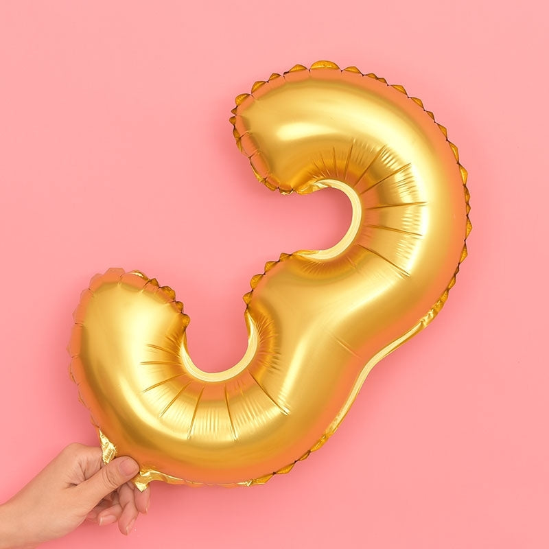 ELECTROPRIME 5 PCS 16 Inch Number Foil Balloons Happy Birthday Party Wedding Balloons